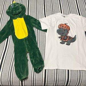 “Mommy and Me” Dinosaur Costume Set 2T and Small